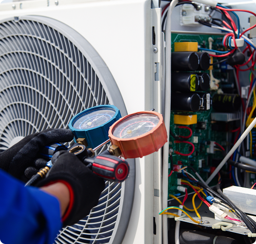 Routine air conditioning service and maintenance