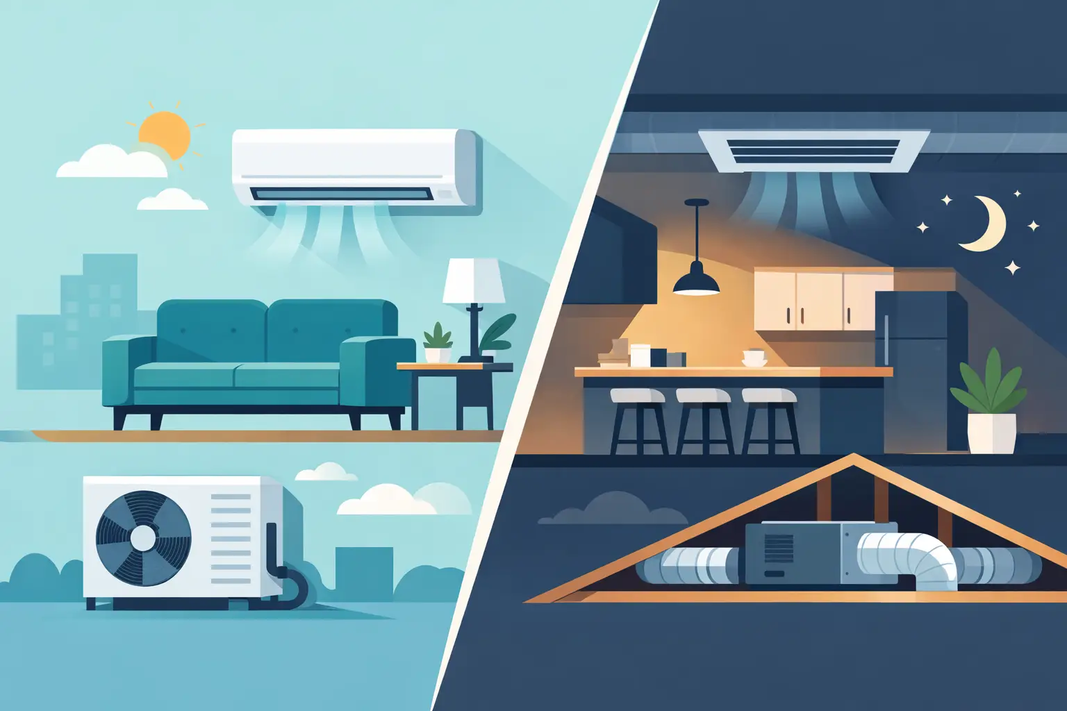 Read more about the article Split System Versus Ducted: Which Fits Best?